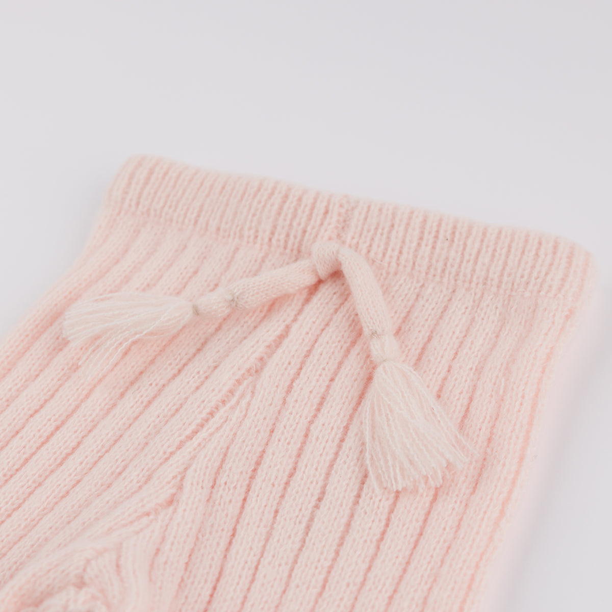 oh baby! Scandi Ribbed Knit Leggings - Baby Pink - Tassel