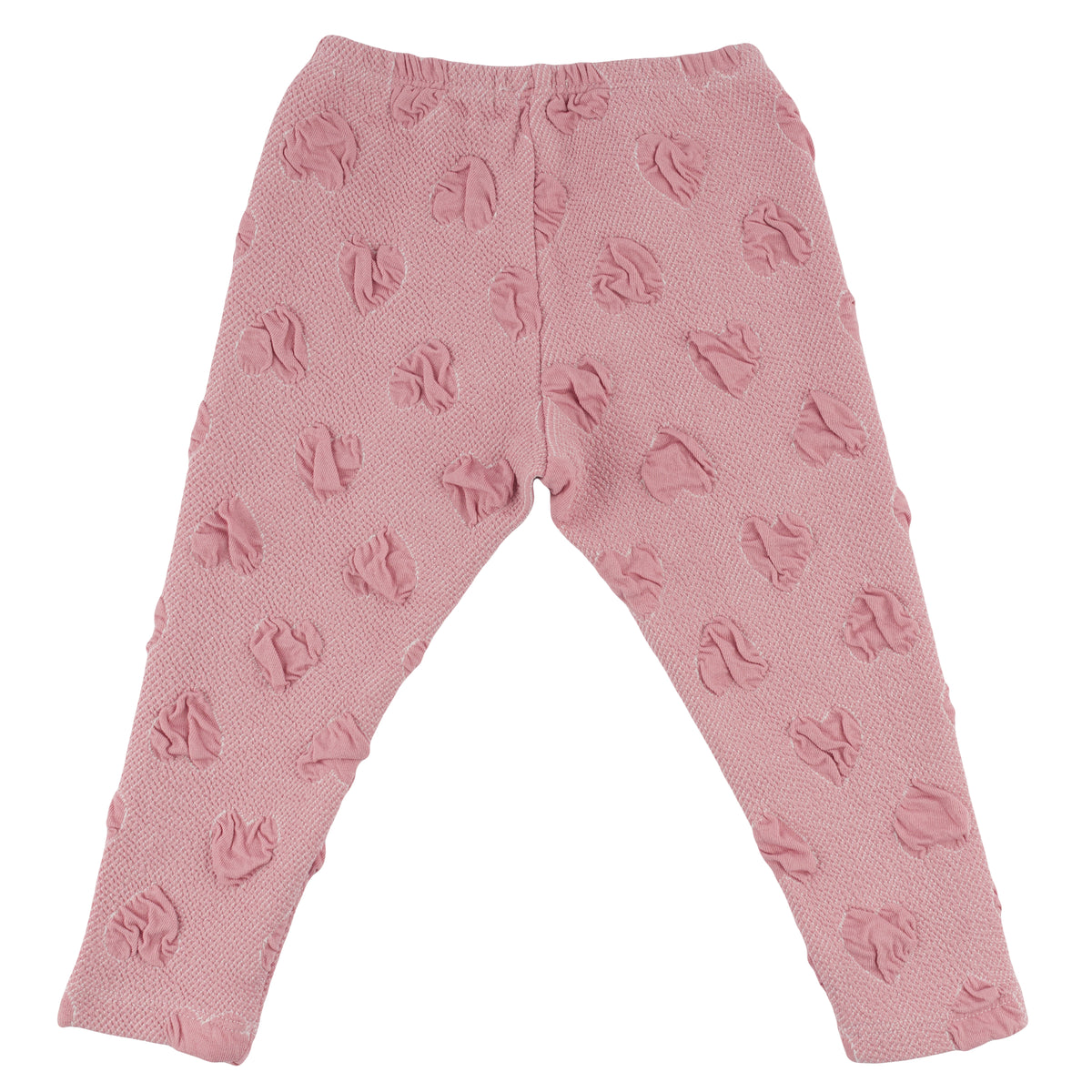 oh baby! Pucker Hearts Leggings - Blush - Back