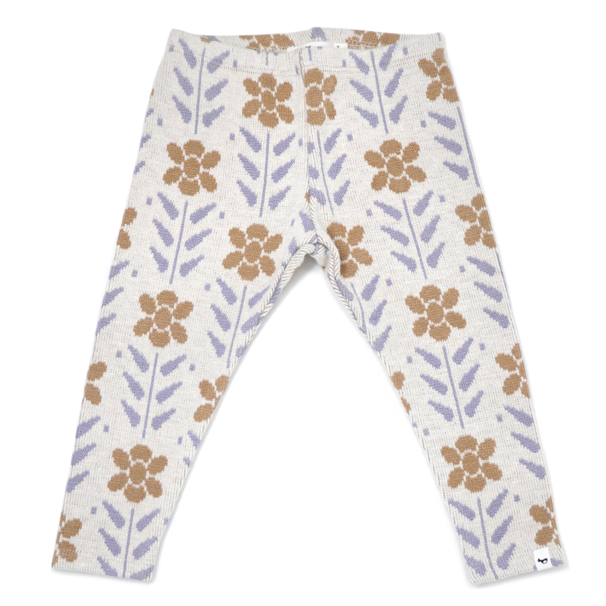 oh baby! Double Knit Legging Nordic Flower - Caramel Wisteria