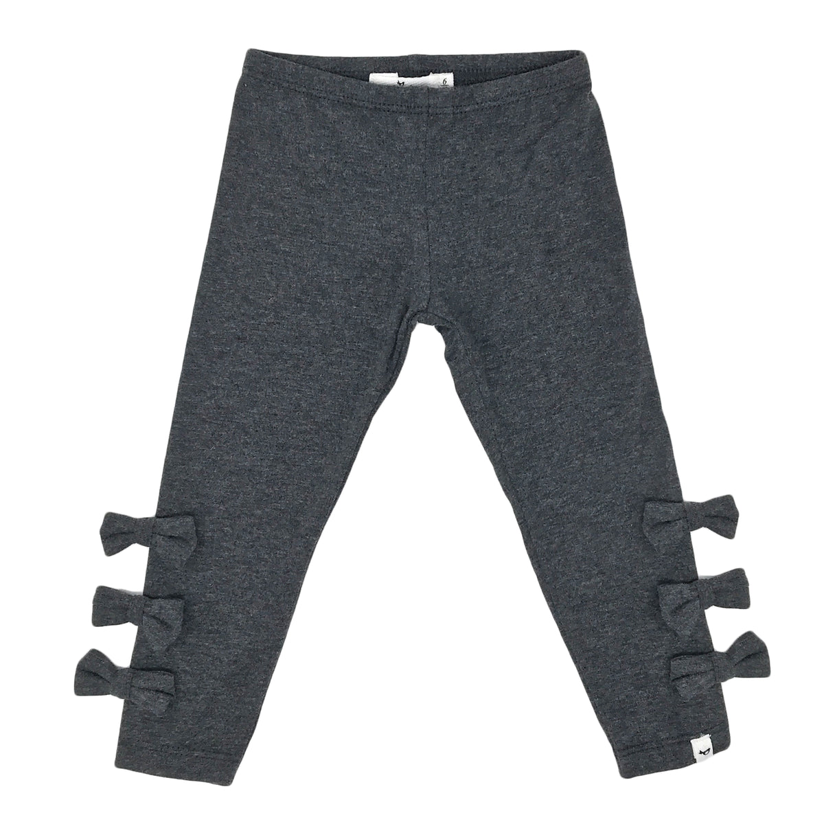 oh baby! Bow Leggings - Charcoal