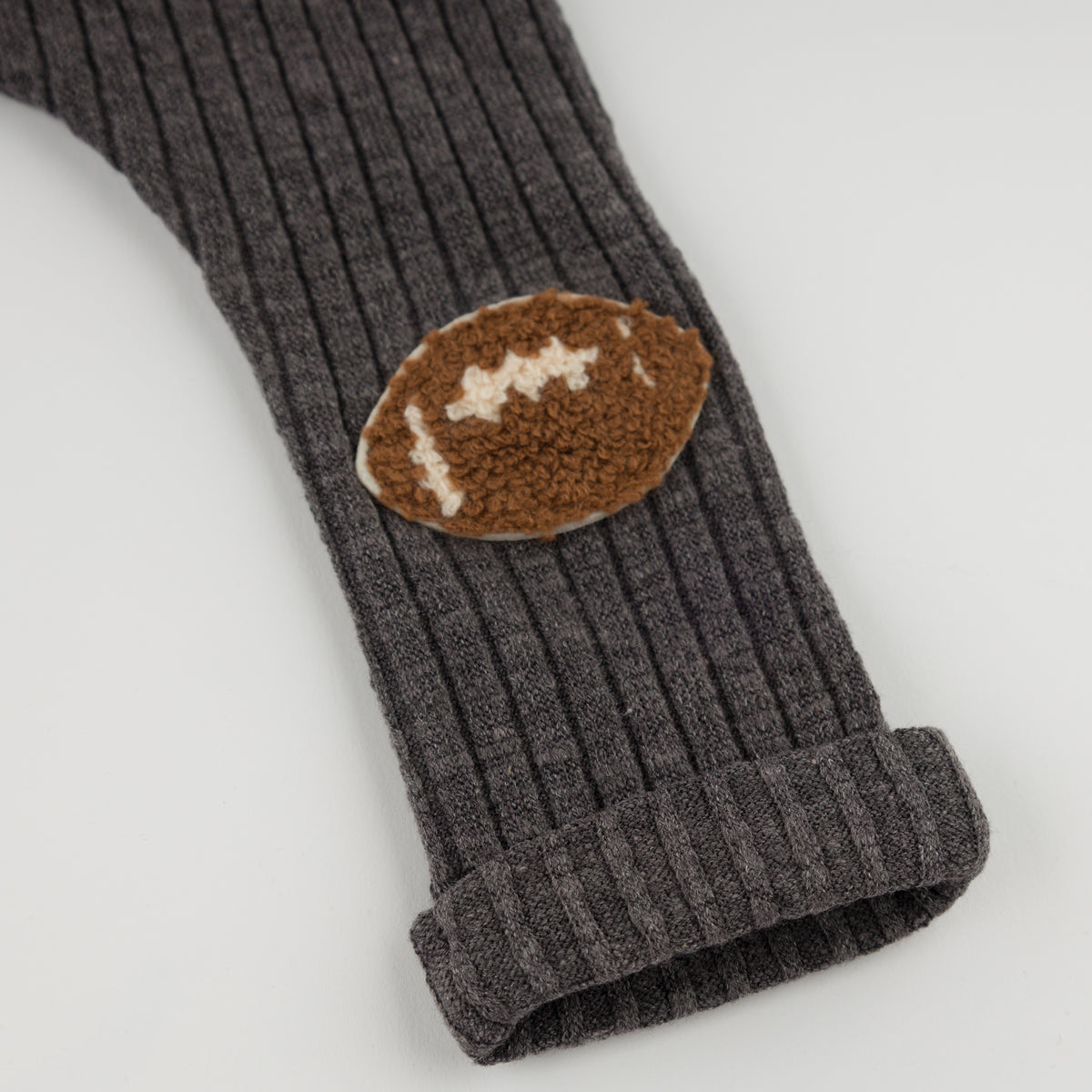 oh baby! Patch Pant - Football Chenille Patch - Charcoal - Football Patch