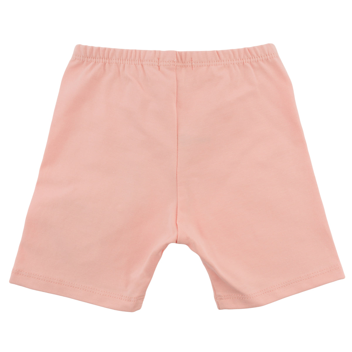 oh baby! Jersey Biker Shorts - Light Pink Heart Patch - Pale Pink - back