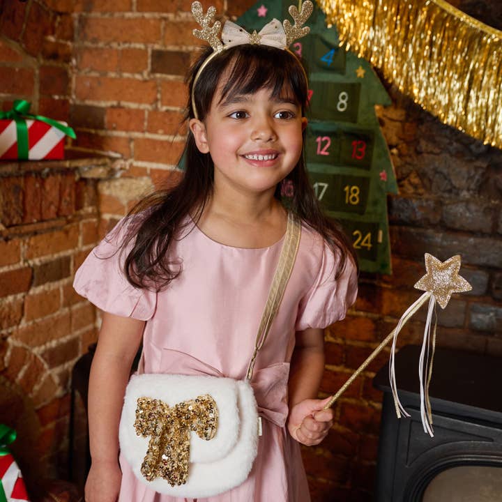 Sequin Bow Fluffy Bag Purse - LIfestyle