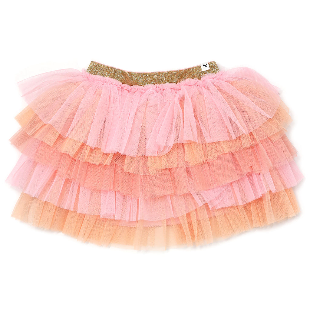 oh baby! Ombre Layered Skirt - Peach Sherbet