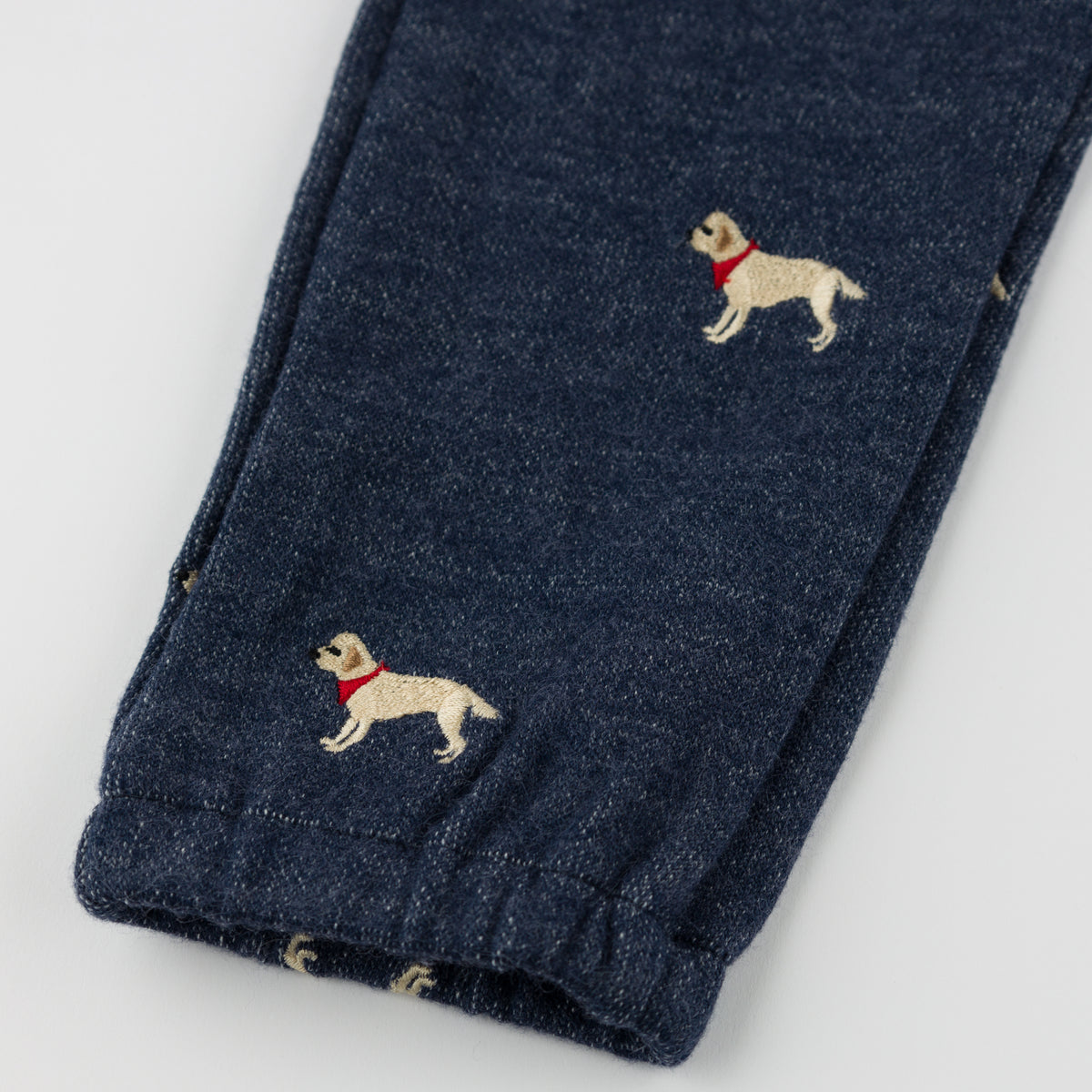oh baby! Side Pocket Pant - Labs Embroidered - Navy Heather - Leg