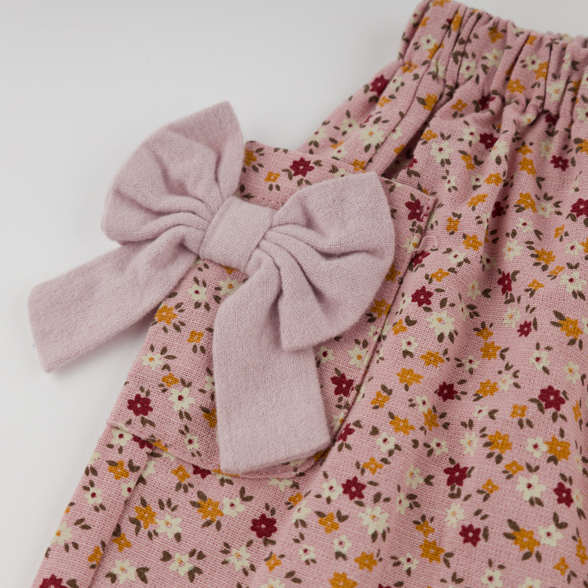 oh baby! Side Pocket Pant With Bows - Daffodils - Blush - Pocket