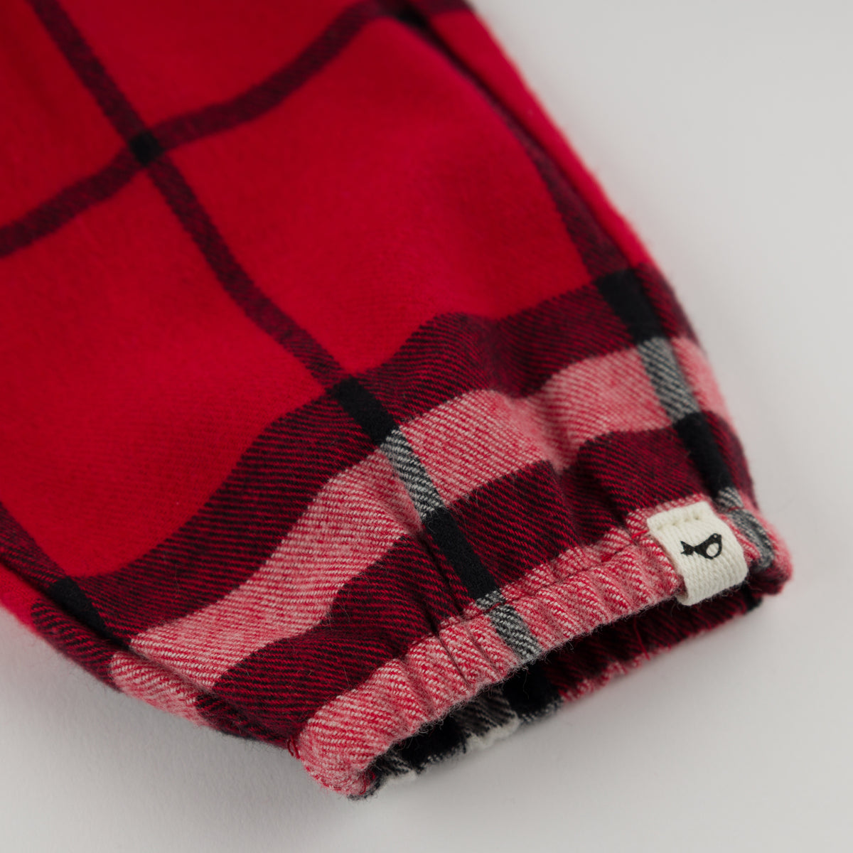 oh baby! - Side Pocket Pant - Mini Tartan - Red - Logo