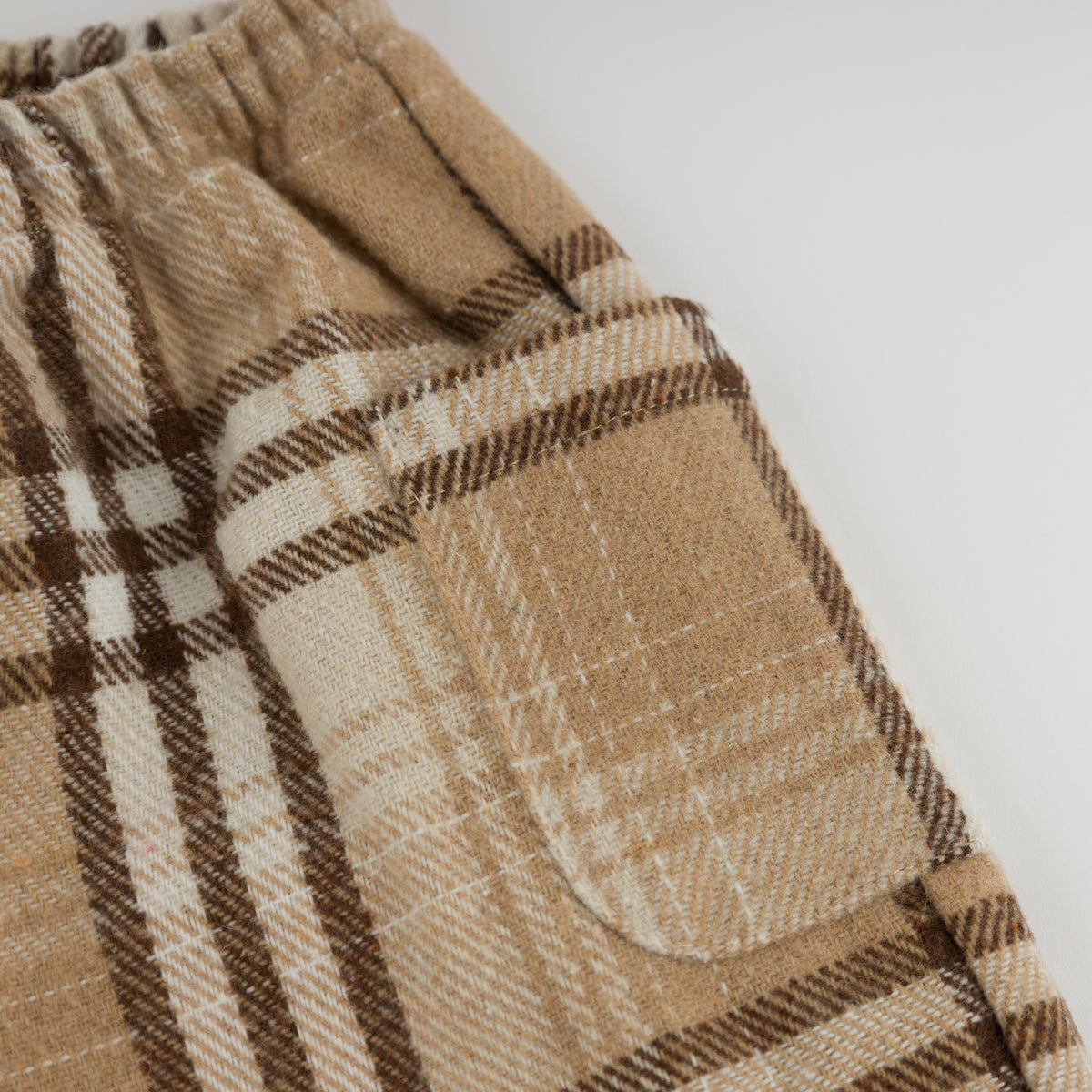 oh baby! Side Pocket Pant - Plaid - Shortbread - Side Pocket