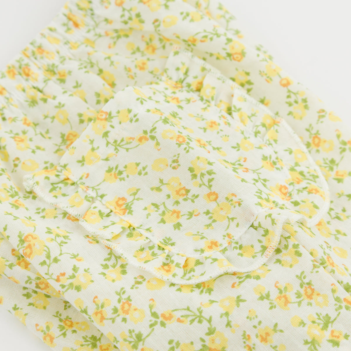 oh baby! Ruffle Side Pocket Pant - Poppy Sprig - Lemon - Pocket