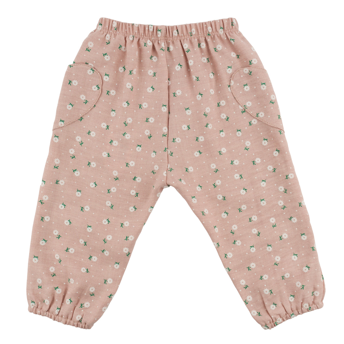 oh baby! Heart Side Pocket Pant - Sunburst Flower Print - Blush - Back