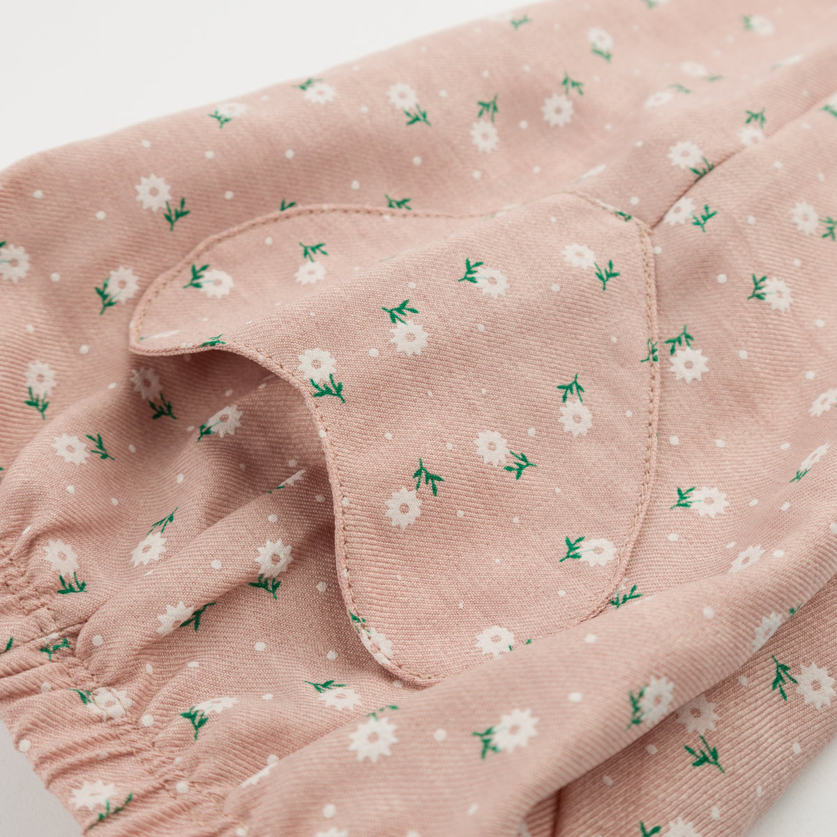 oh baby! Heart Side Pocket Pant - Sunburst Flower Print - Blush - Pocket