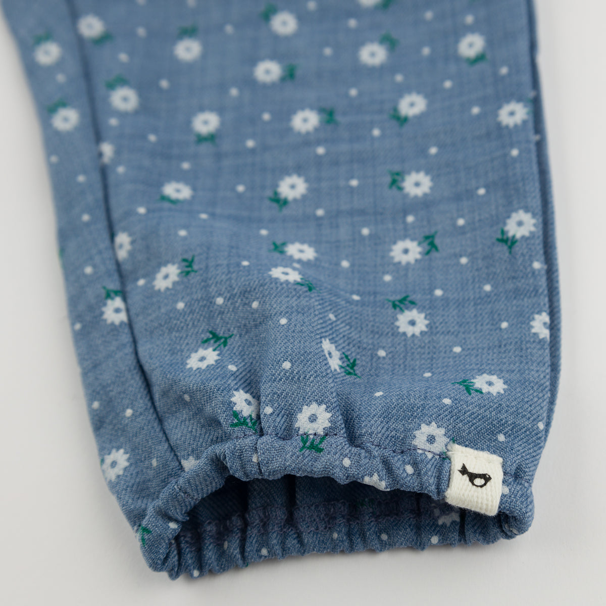 oh baby! Heart Side Pocket Pant - Sunburst Flower Print - Denim - Bottom