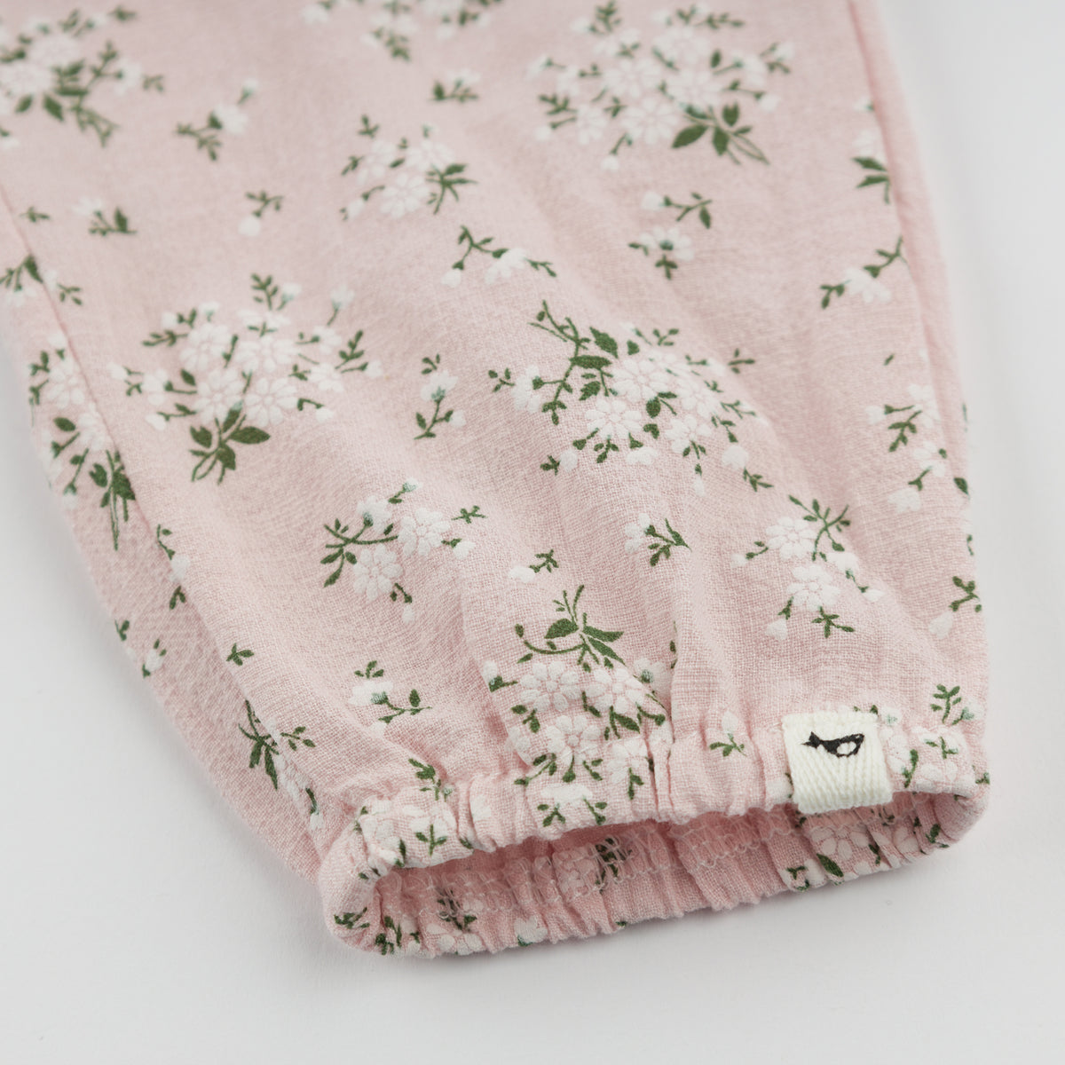 oh baby! Side Pocket Pant - Apple Blossom - Pale Pink - Bottom Elastic