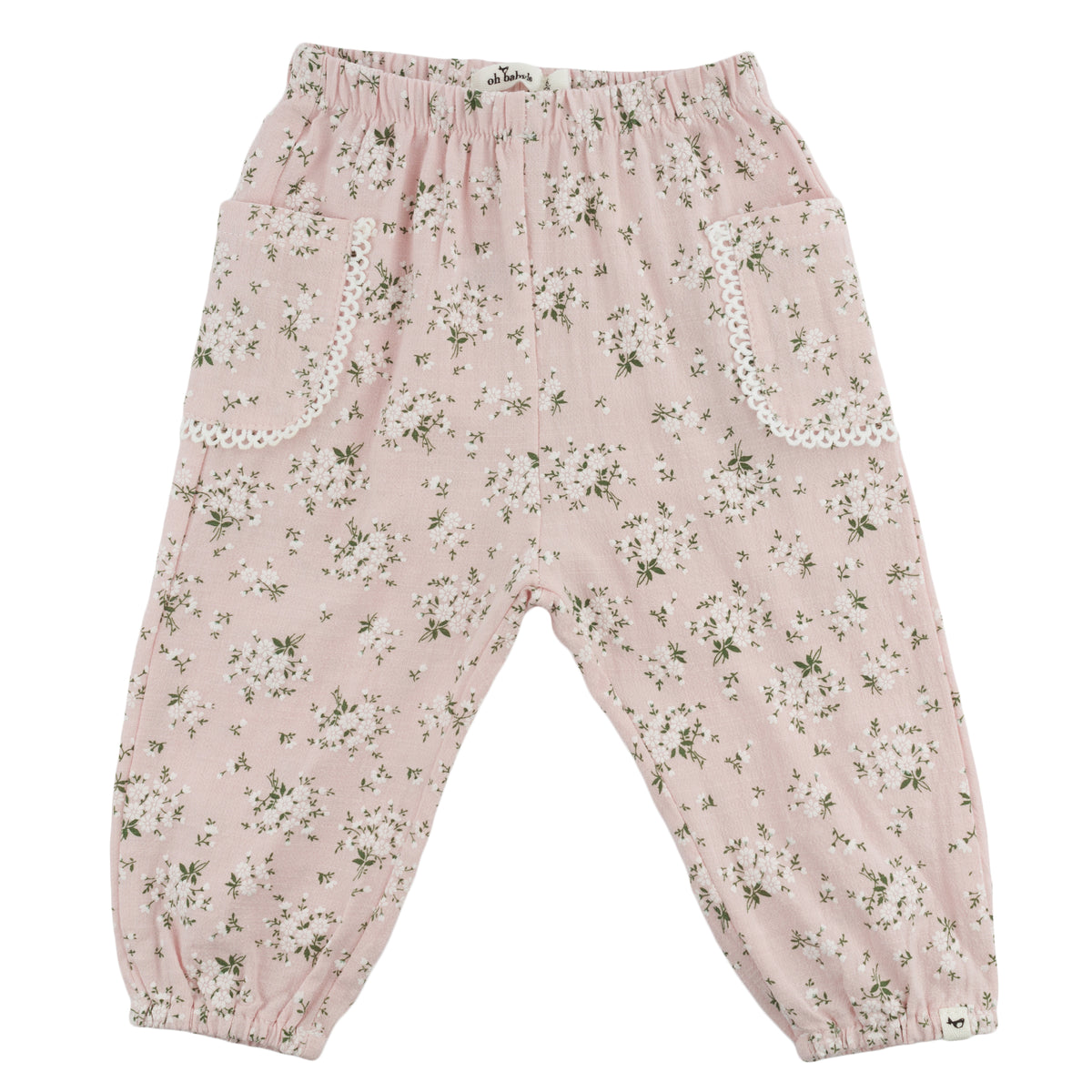 oh baby! Side Pocket Pant - Apple Blossom - Pale Pink