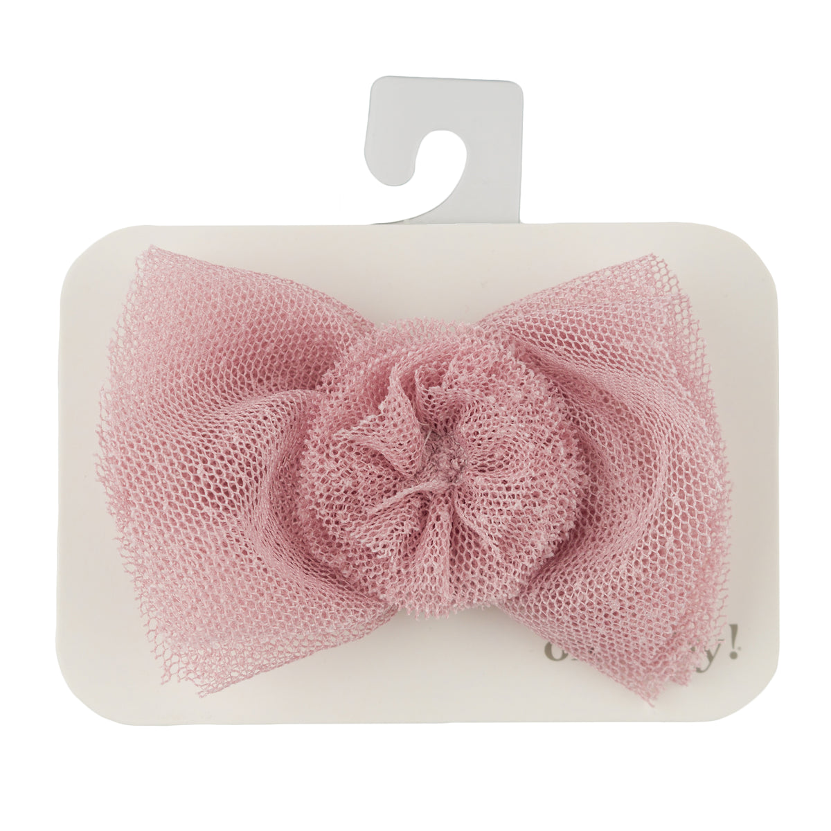oh baby! Bobinette Pom Glinda Bow Hair Clip - Blush