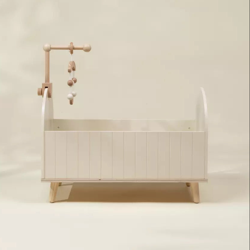 Wooden Dolls’ Crib & Accessories