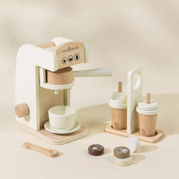 Wooden Coffee Maker Set