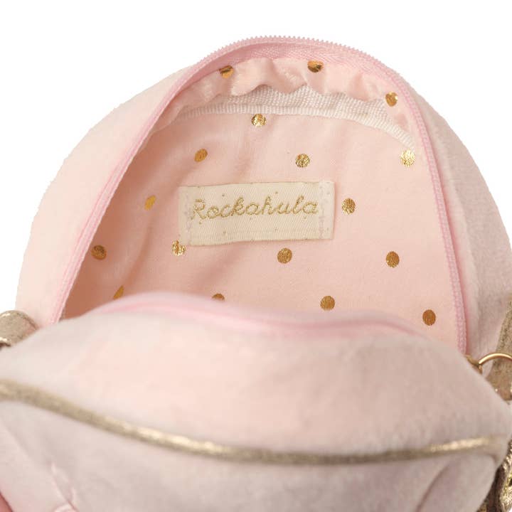 Ballet Shoes Round Bag Purse - Inside