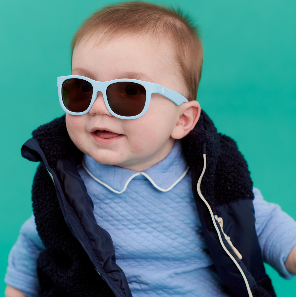 Babiators Baby Blue with Amber Lens Navigator Baby & Kids Sunglasses