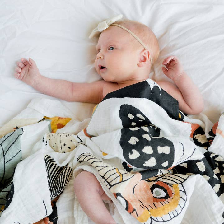 Clementine Kids Butterfly Collector Swaddle - Lifestyle