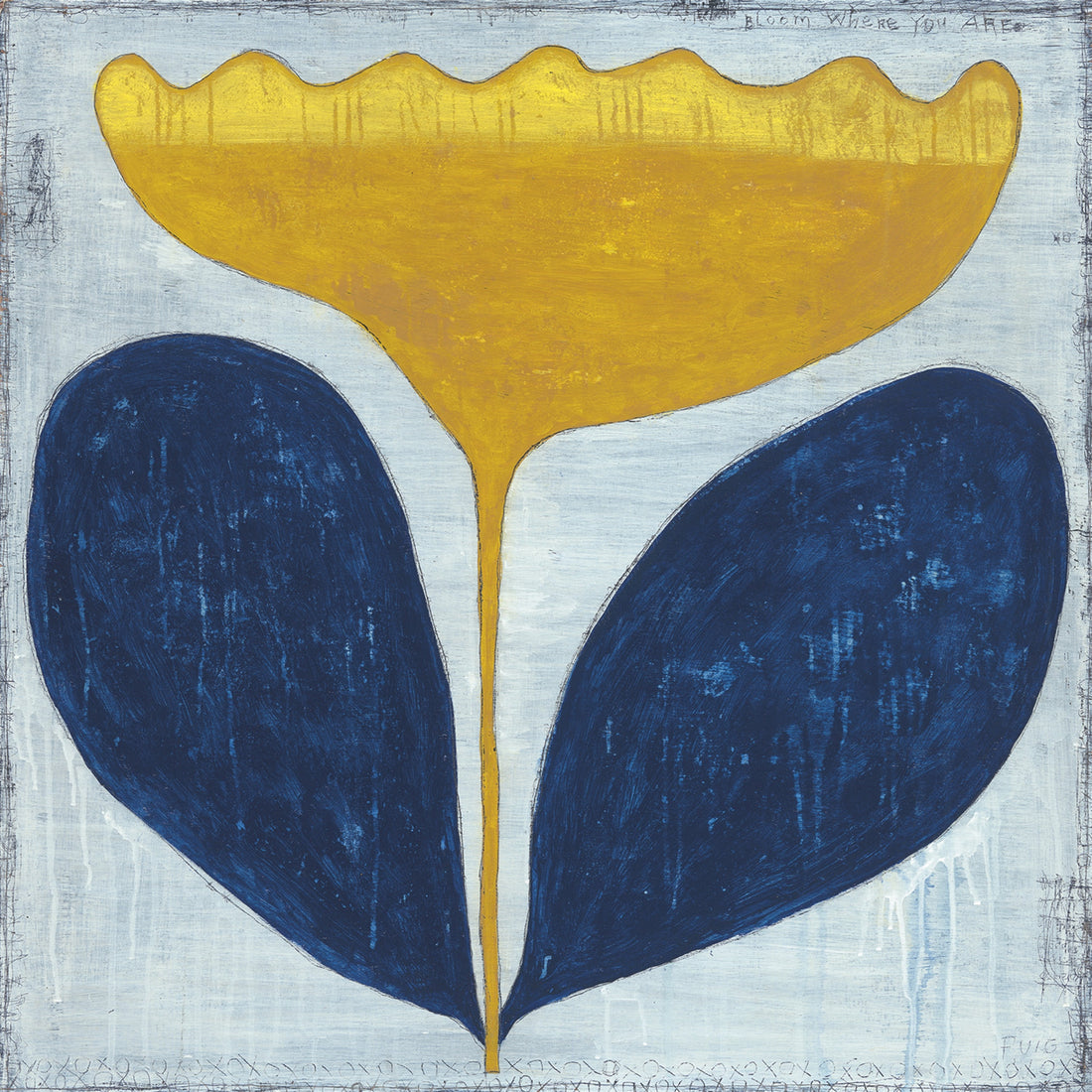 Sugarboo Art Print - Sunny Flower Art - Gallery Wrap
