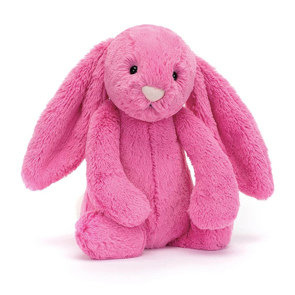 Jellycat Bashful Hot Pink Bunny Plush Stuffed Animal - Original