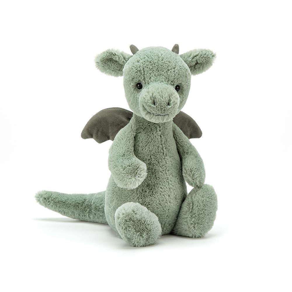 Jellycat Bashful Dragon Stuffed Animal - Little