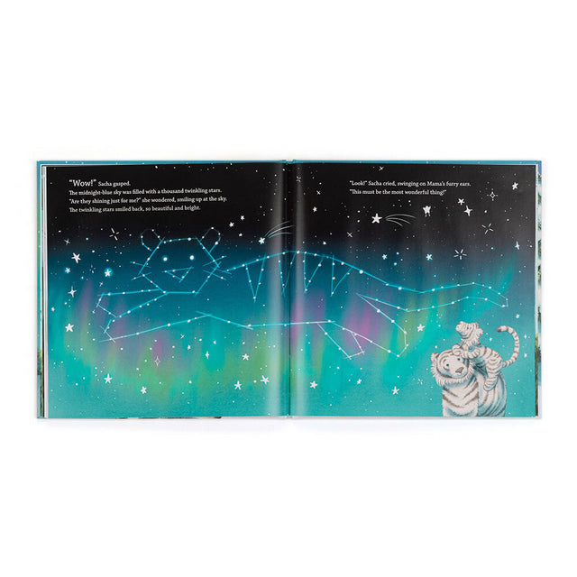 Jellycat Sacha and the Most Wonderful Things Book - Open