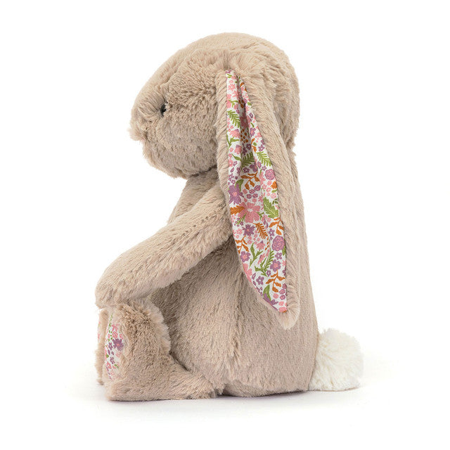Jellycat Bashful Beige Bunny Stuffed Animal - Petal - Original - Side