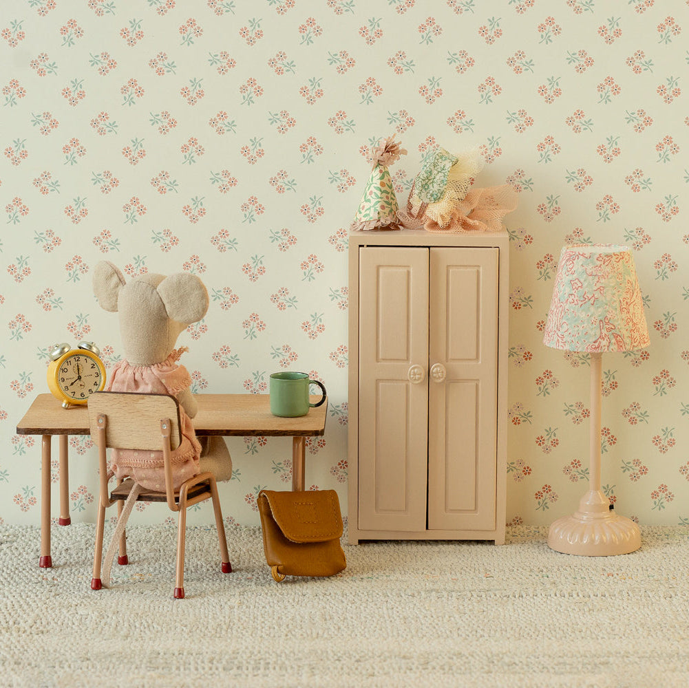 Maileg Vintage Floor Lamp, Mouse - Powder