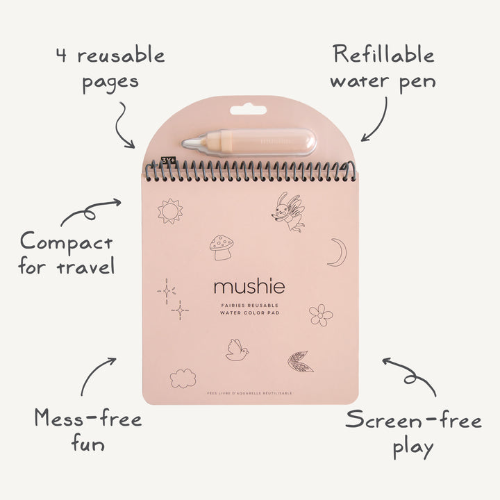 Fairies Reusable Water Color Pad - Features