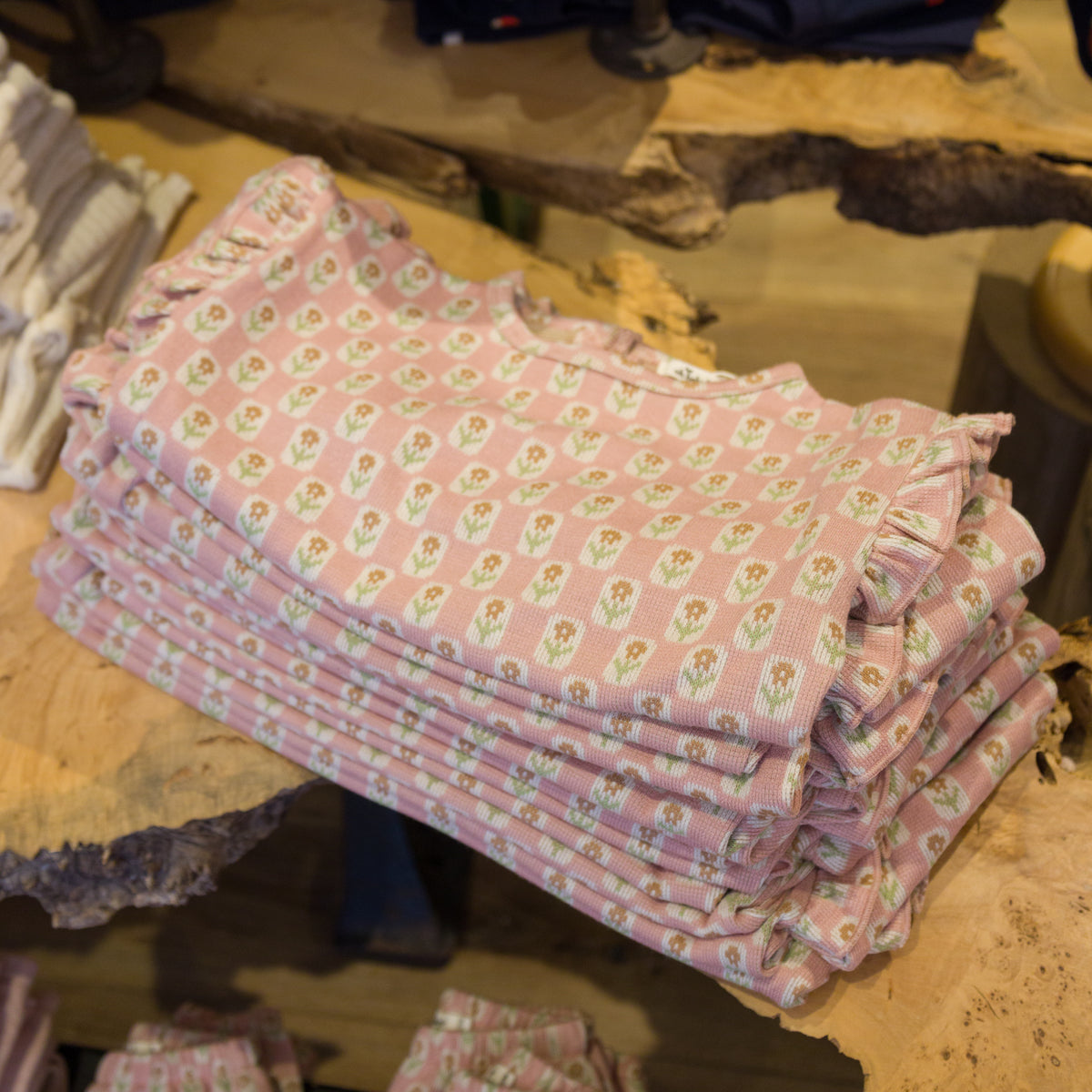 oh baby! Millie Slouch Double Knit Sweatshirt - Daisies - Blush - Store