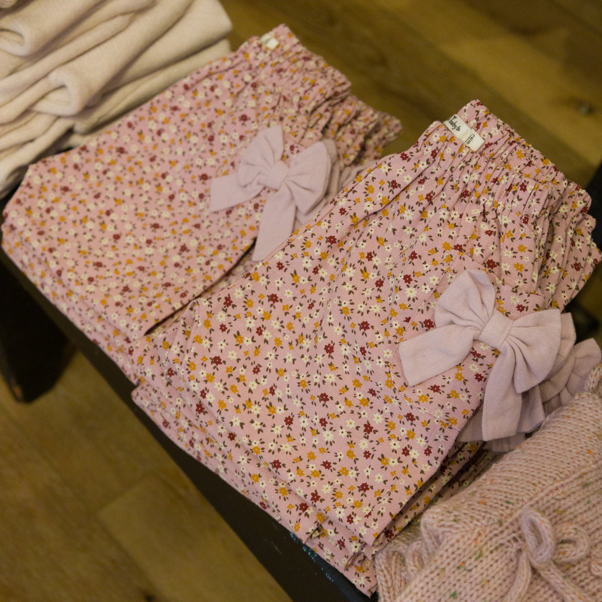oh baby! Side Pocket Pant With Bows - Daffodils - Blush - Store
