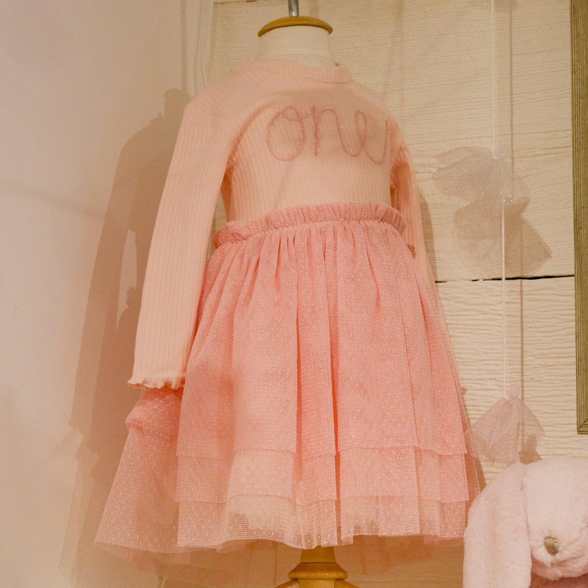 oh baby! Birthday Aria Tutu Dress - one - Pale Pink - Store Image