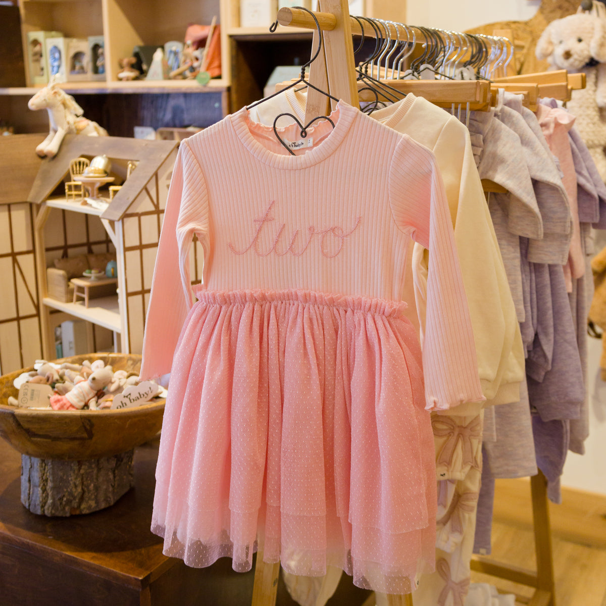 oh baby! Birthday Aria Tutu Dress - two - Pale Pink - Store