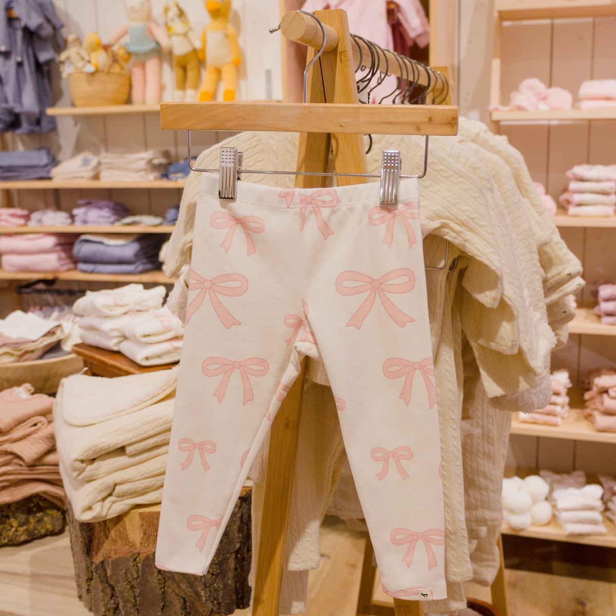 oh baby! Leggings - Bows - Oyster - Lifestyle