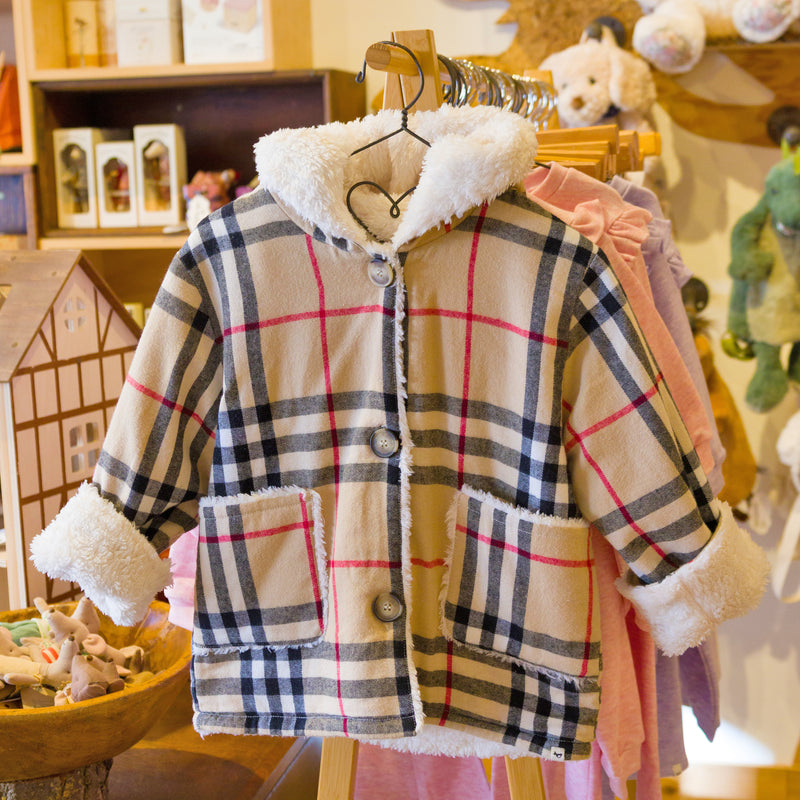 oh baby! Vermont Sherpa Coat - Mini Tartan - Classic - In-store