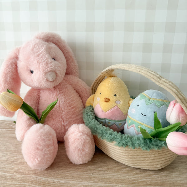 Apricot Bunny Stuffed Animal - Lifestyle
