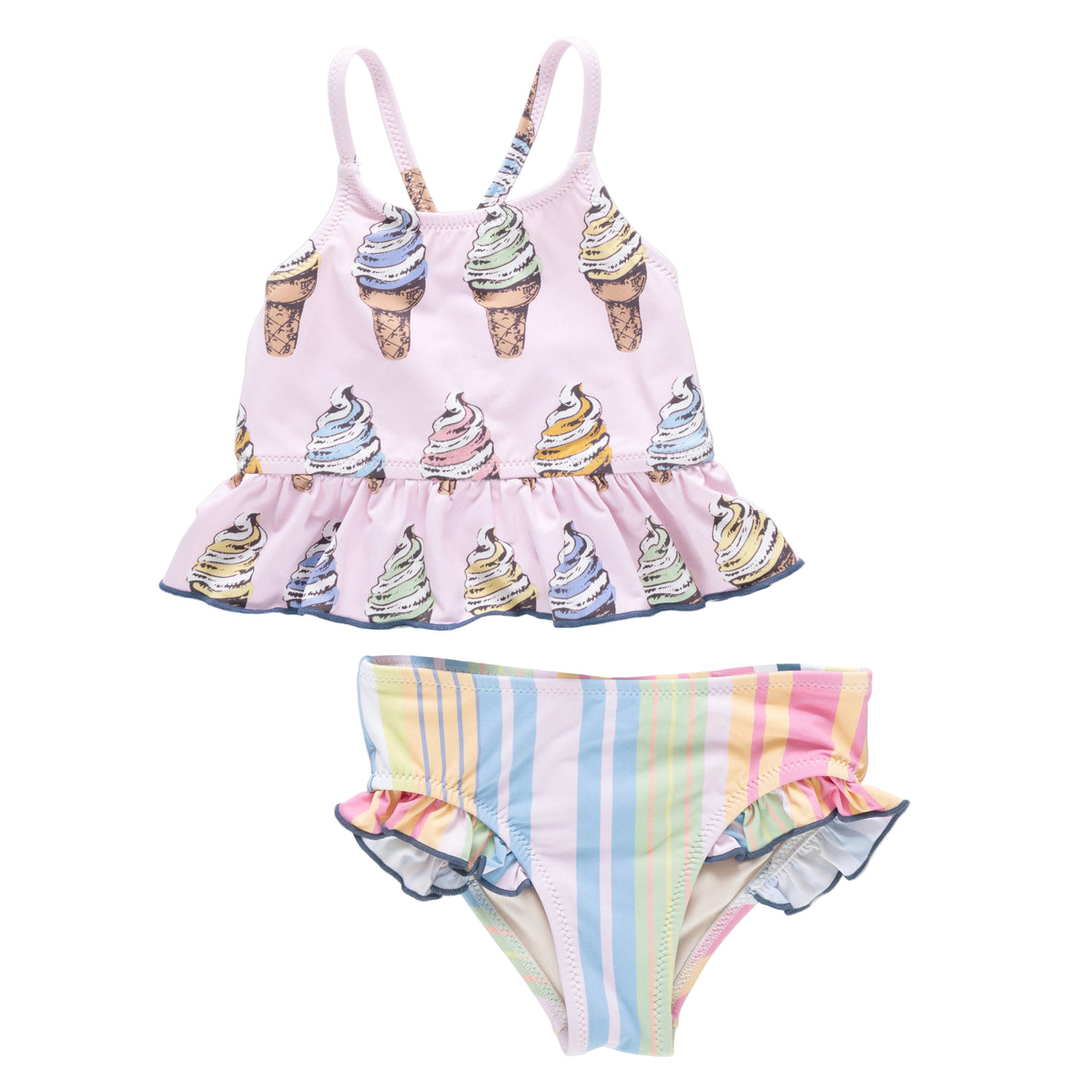Joy Tankini Swimsuit - Soft Serve Cones - Multi