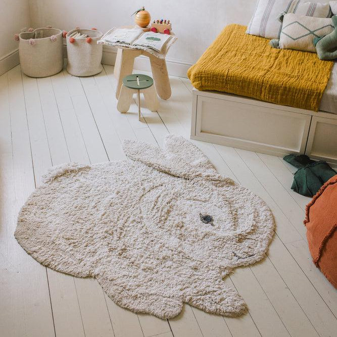 Washable Cotton Rug - Bunny - Lifestyle
