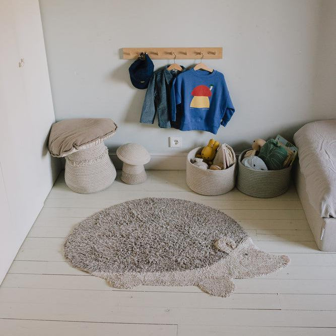Washable Cotton Rug - Hedgehog - Lifestyle