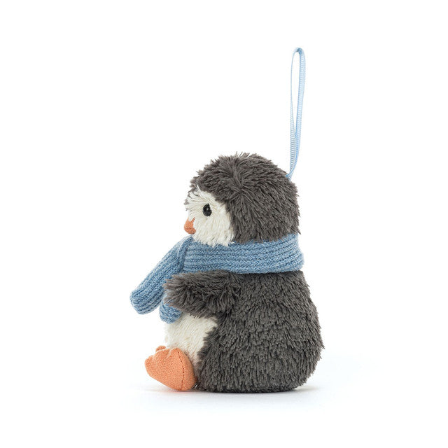 Jellycat Peanut Penguin Decoration Ornament - Side