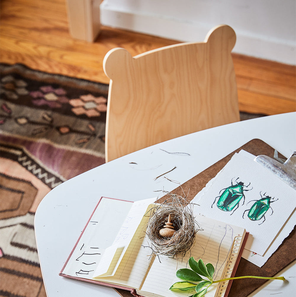 Oeuf Bear Play Chair Set of 2 - Birch - Lifestyle