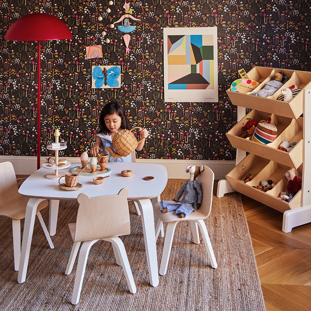 Oeuf Play Table - White - Lifestyle playing