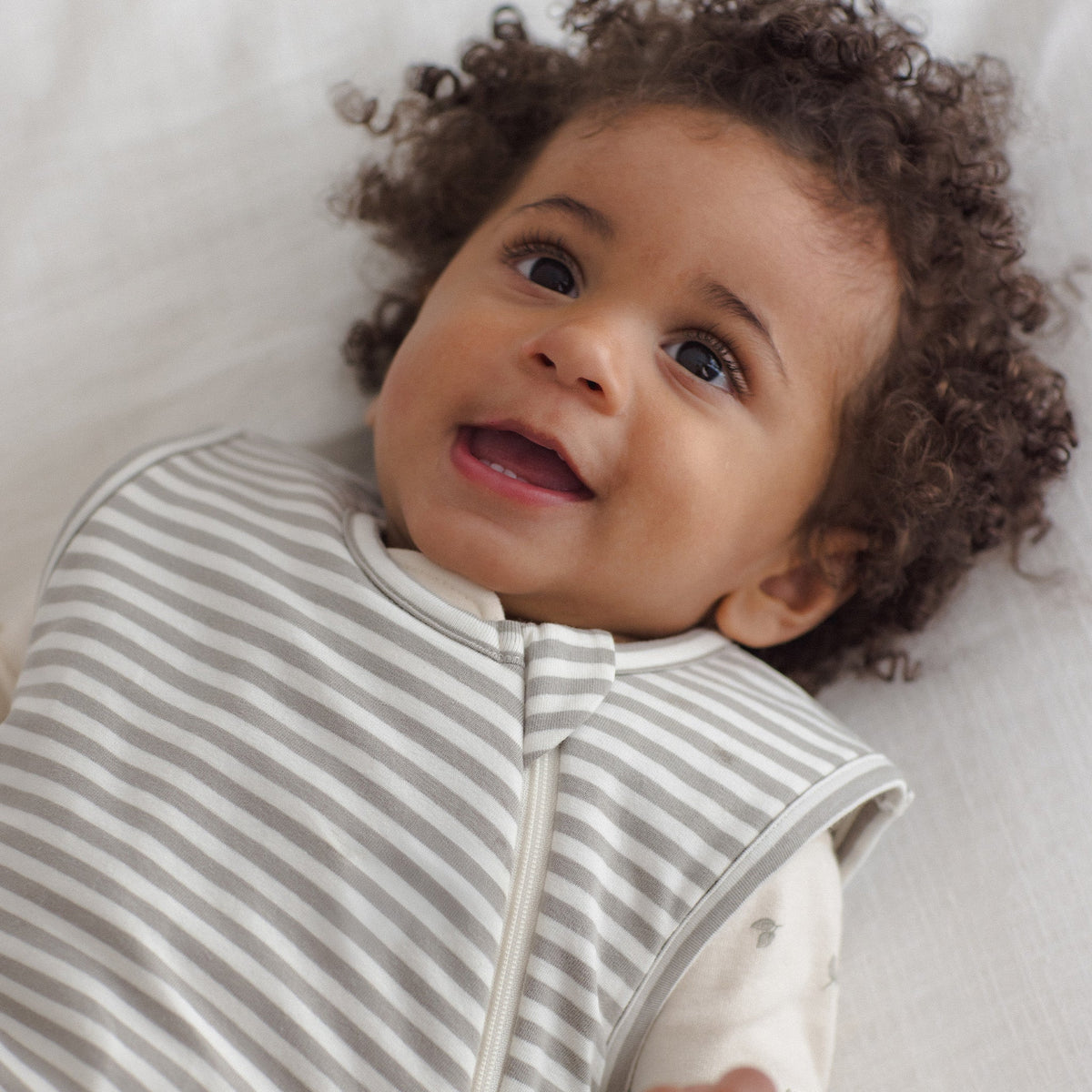 Quincy Mae Jersey Sleep Bag - Laurel Stripe - Lifestyle