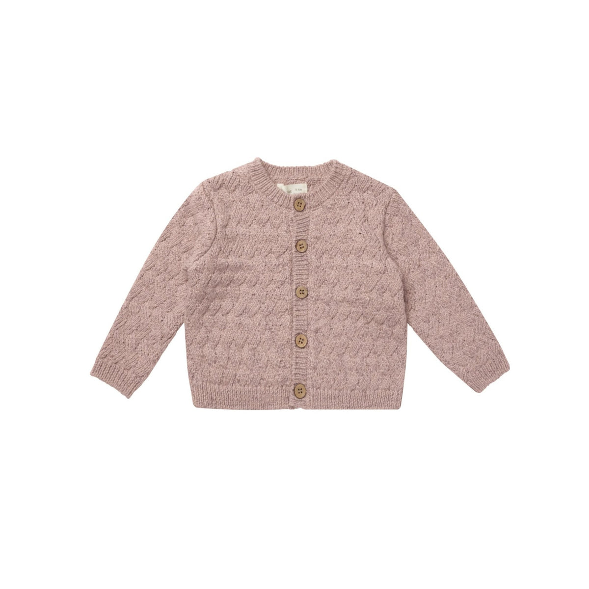 Quincy Mae Knit Cardigan Sweater - Mauve