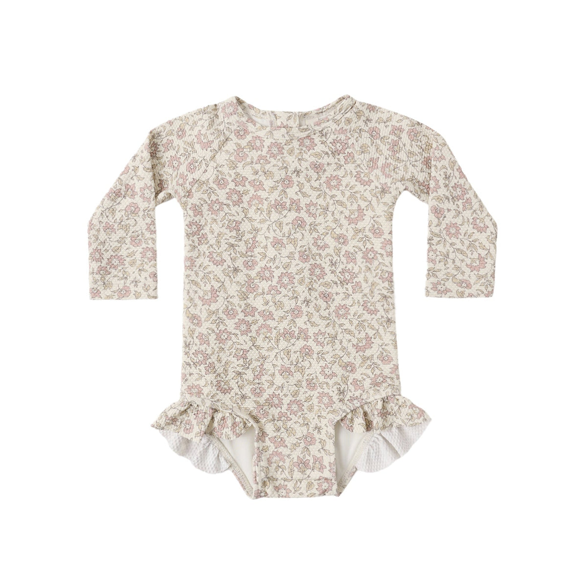 Quincy Mae Olivia Rashguard One-Piece Swimsuit - Dahlia