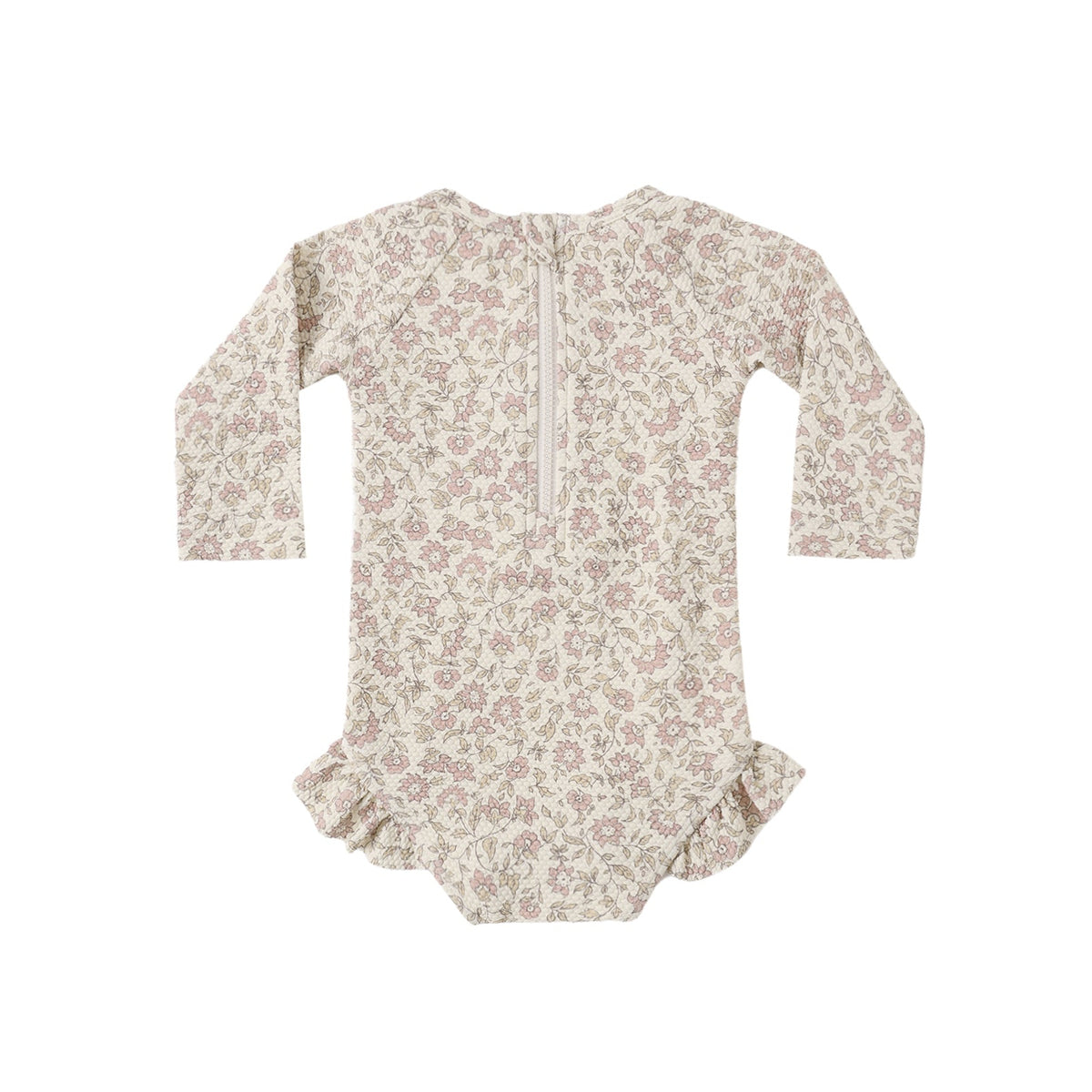 Quincy Mae Olivia Rashguard One-Piece Swimsuit - Dahlia