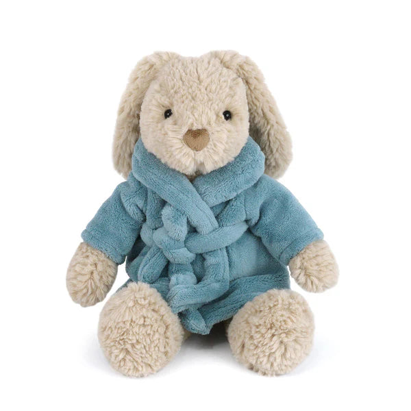 Mon Ami Harlow Bath Time Bunny Plush Stuffed Animal - Blue