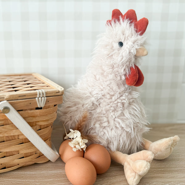 Fluffy Chicken Stuffed Animal - Lifestyle